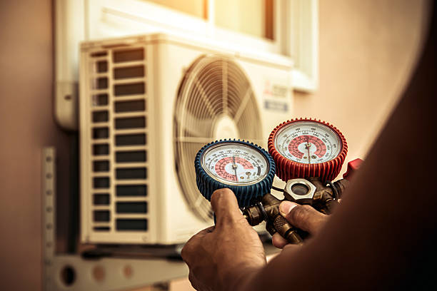 Professional Hvac technician working in North Brookfield, NY